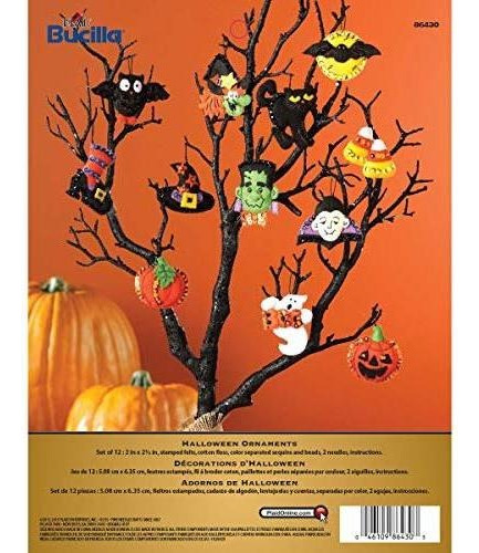 Bucilla De Halloween Fieltro Applique Adornos Kit (tamaño 2