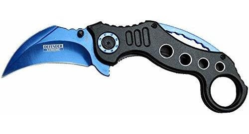 Sólo Nosotros 7  Azul Karambit Primavera Asistida Plegable C