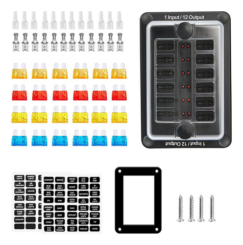 Fusible Atc Automático De 100 A, 12 Vías, 1 Entrada Y 12 Sal