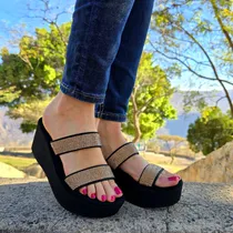 Comprar Sandalias Mujer Plataforma Cómodas Brillos Casuales Confort