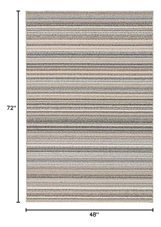 Alfombra Moderna Resistente A Manchas 120 X 180 Cm