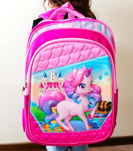 Maleta Escolar Para Niña Morral Infantil Importado Grande