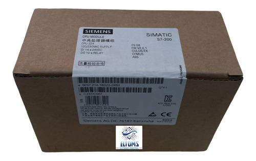 Siemens 6es7 214-1bd23-0xb0 Simatic Cpu 224 Plc S7-200