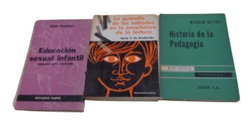 Lote De 4 Libros De Educación, Enseñanza, Pedagogía&-.