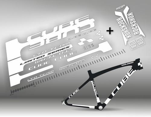 Calcos Para Cube Ltd Team + Rockshox De Regalo