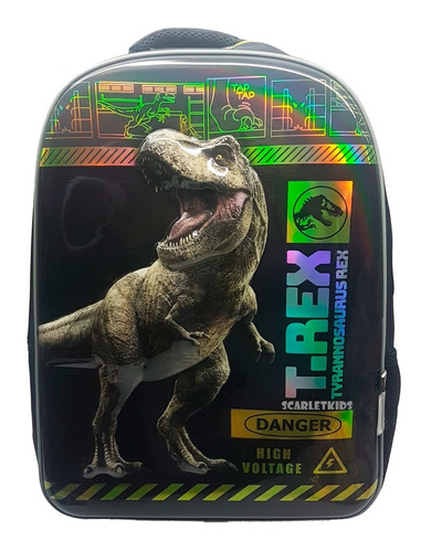 Mochila Espalda Jurassic World 17 PuLG 3d Dinosaurio Orig Sk