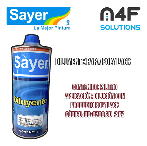 Dilucion Para Poly Lack 2 Litros Ud-0700