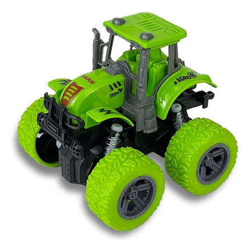 Trator Tração 4x4 C/ Motor À Fricção 360° Carrinho- Bee Toys