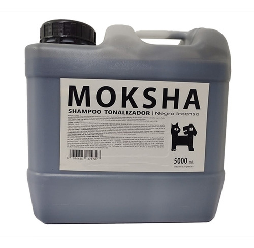 Shampoo Tonalizador Negro Moksha X 5 Litros