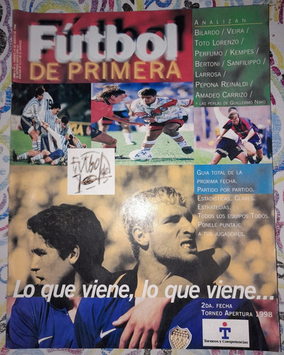 Lote De Revistas Futbol De Primera Apertura 1998 Año=1