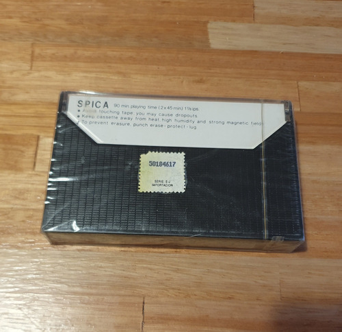 Antiguo Rareza Cassette Spica 90 Sellado Unico