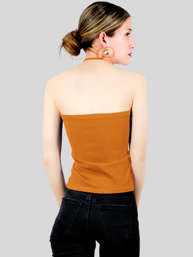 Set De 2 Blusas De Tirante Para Mujer Crop Top Stretch Canal