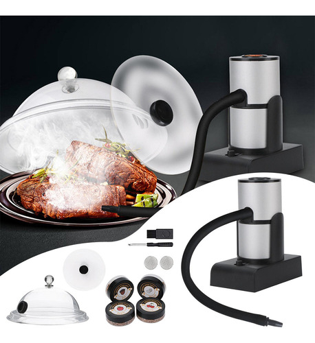 Kit De Defumador De Cozinha Portátil Infusor De Fumaça Com