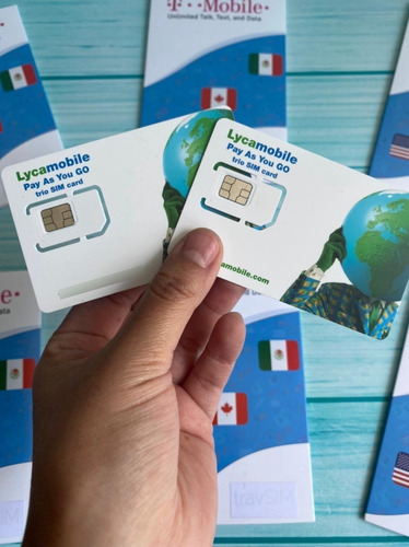 Imagen 1 de 3 de Chip Sim Usa Internet Ilimitado Estados Unidos Mexico Canada