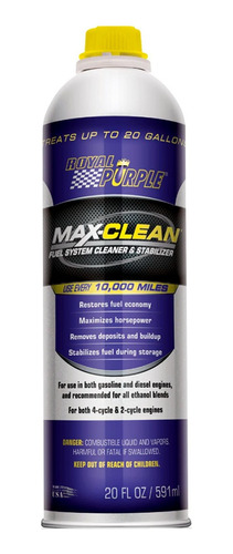 Royal Purple Max Clean 591ml Limpia Inyectores Sist Completo