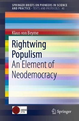 Libro Rightwing Populism - Klaus Von Beyme