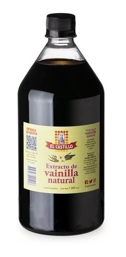 Imagen 1 de 3 de Vainilla Liquida Extracto Natural El Castillo X 1lt