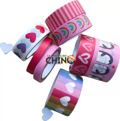 Set X8 Rollos Washi Tape Ibi Craft Happy Cintas Decorativas
