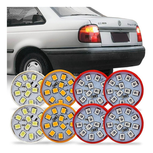 Kit 8 Lampada Led Para Lanterna Logus 1992 1993 94 1995 1996