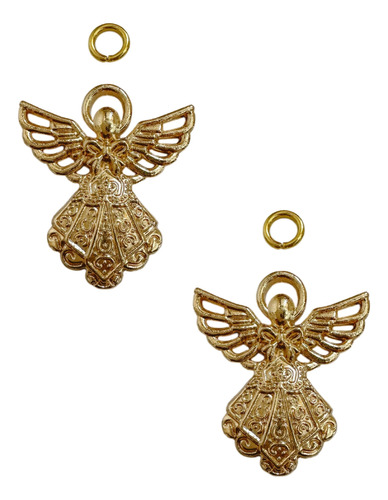 Abalorio Dije Angel 2.5cms Dorado , 50 Pzs