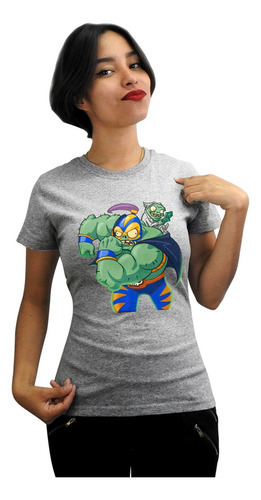 Panda Gris Playera Plantas Vs Zombies Aplastador Pvz