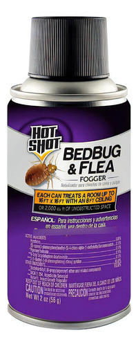 Hot Shot Bed Bug Flea Mata Chinches Pulgas 3 Botes 2oz C/u