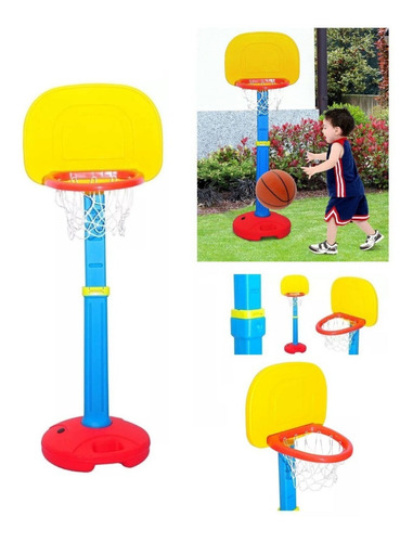 Tablero De Basketball Para Niños 44x53x122 Cm