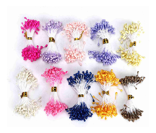 Estambre Artificial, 900 Unidades, Flores Secas, Hechas A Ma