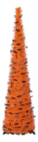 Árbol De Halloween Con Forma De Murciélago Naranja De 1,5 M