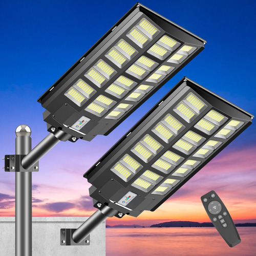 Voojoy Luz Solar De Inundacion: Luces Solares De 1600 W Led