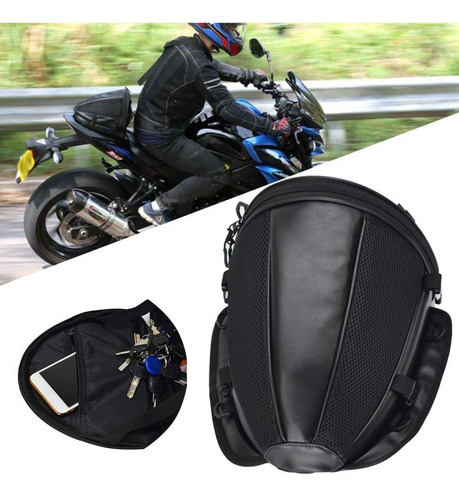 Bolso Mochila Trasero Moto Sillin Colin Impermeable Viaje ®