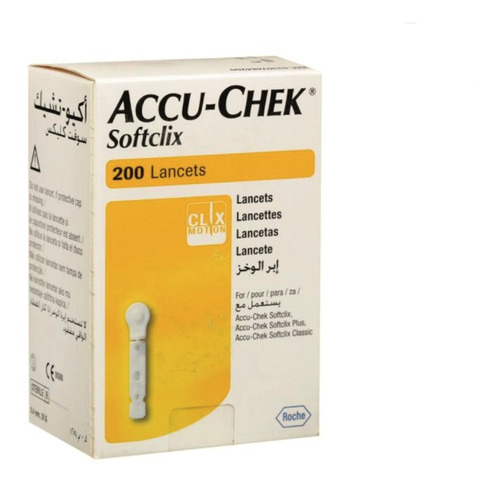 Lancetas Para Glucometro Accu-chek X 200 Unid.