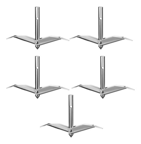 Anclets 5x Grape Trellis Fixers Portátiles Pequeño Plata
