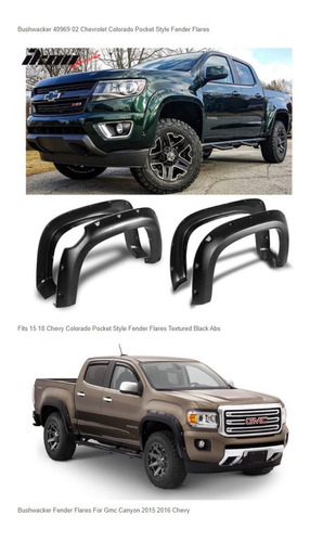 Guardabarros (flares) Black Horse Chevrolet Colorado 2015-18