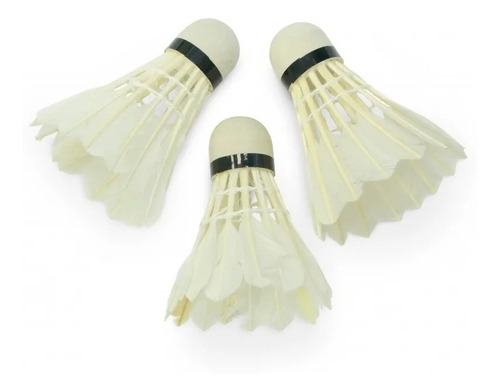 Plumas De Ganzo Volante Badminton Blister X 3 Unids 