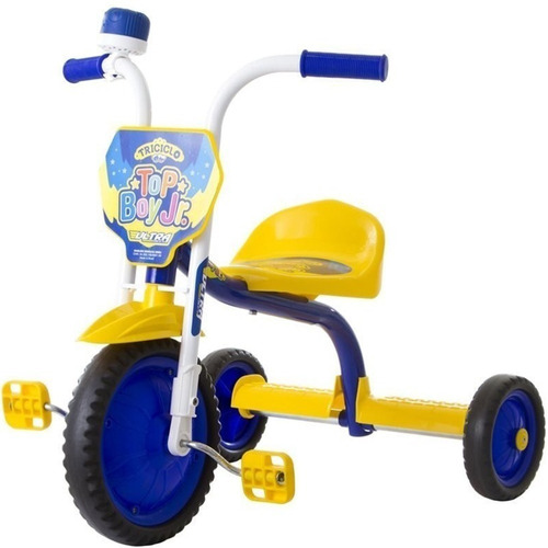 Triciclo Infantil Top Boy Jr Azul E Amarelo Pro Tork Ultra