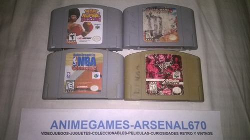 Nintendo 64 Rogué Squadron Nba Courtside Ready Rumble N64 (Usado)