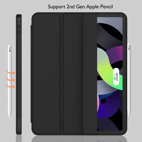 Funda Smart Case Para iPad Air 4 A2316 A2072 Con Portalapiz