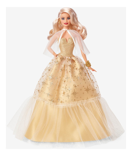 Muñeca Barbie Navideña 2023, Regalo De Coleccionista De Temp