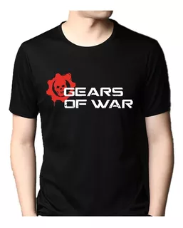 Playera Black Gears Of War Gamer