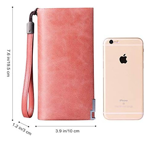 Keleel Cartera Para Mujer Con Bloqueo Rfid Cartera De Cuero
