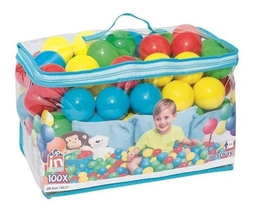 Pack2 Pelotas Plásticas Para Niños Bestway 100 Unidades De C