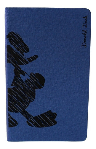 Libreta Disney Donald Silueta. Cuaderno Pasta Dura. D&f32 Blanco