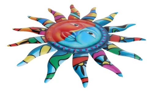 Decoraciones De Pared Con Forma De Sol En Mosaico Para Colga