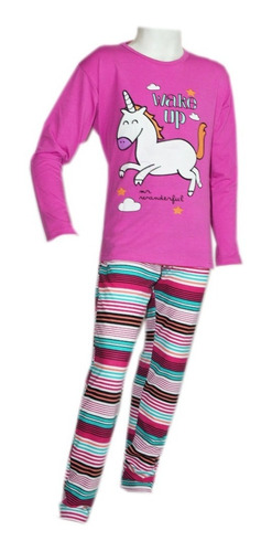 Pijama De Invierno Para Chicas - Nenas Unicornio 713 Local