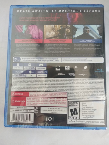 Hitman 3 Ps4 Juego Fisico Sellado Original Cd Sevengamer
