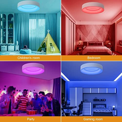 Rgb Techo Empotrable Regulable Con Control Remoto 11 Pulgada