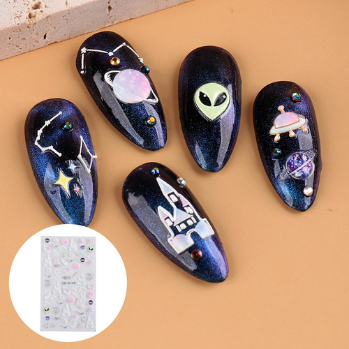 Lindas Pegatinas De Uñas En Relieve 5d Flor Animal 5d-k149