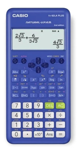 Calculadora Cientifica Casio 82 La Plus B Azul/252 Funciones