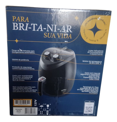 Ayfrar Britania Aifraier 3,5 Litros Preto Britânia 110v Preto